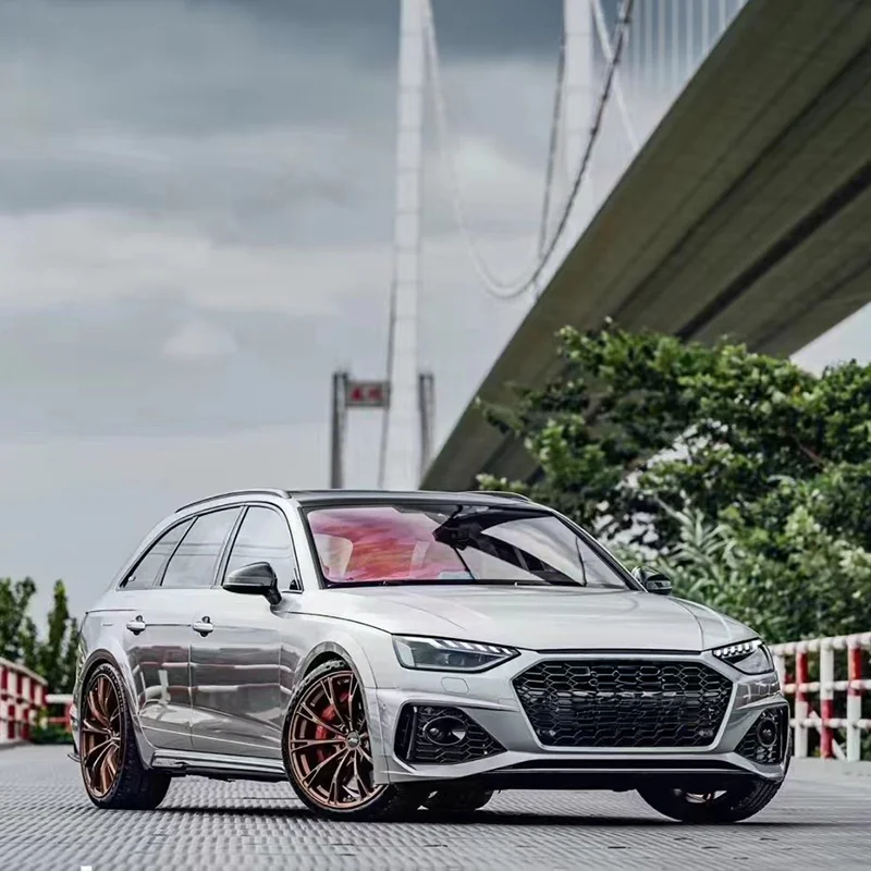 الأسهم الأمريكية سيارة A4 Allroad الجسم أطقم RS4 نمط المصد الأمامي أطقم مع مصبغة ل A4 Allroad S4 B9.5 2020 2021 2022 2023 2024 #5