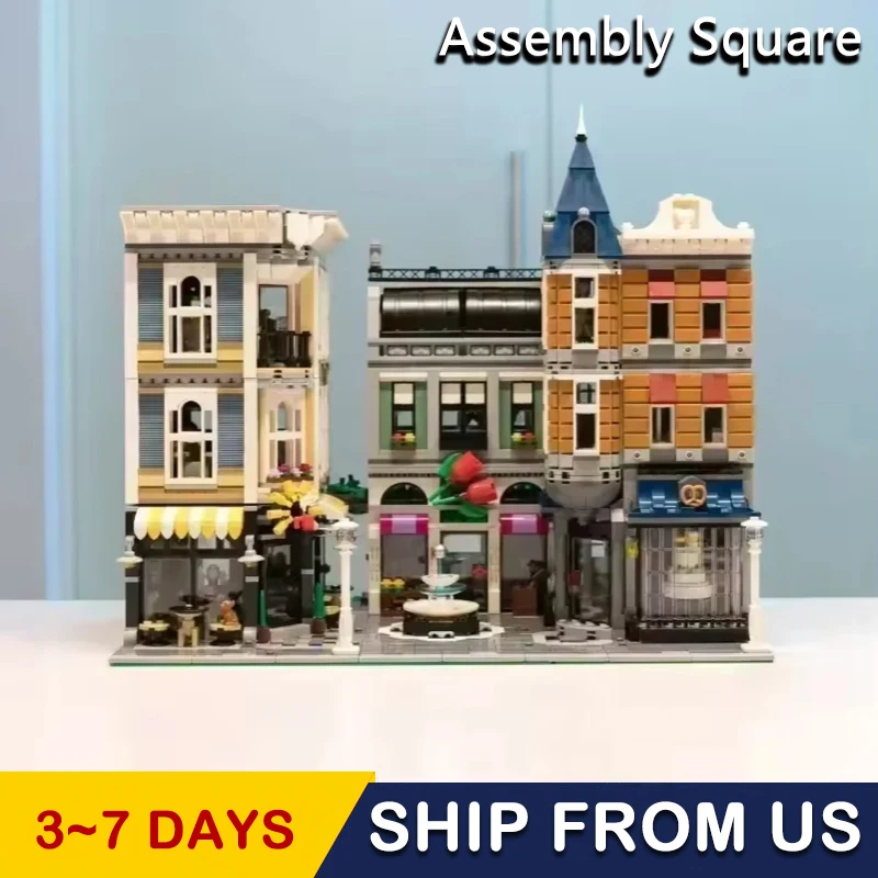

Creative City Center Assembly Square street view 10255 15019 Building Blocks Bricks Kids Toy Birthday Christmas Gift 4002PCS