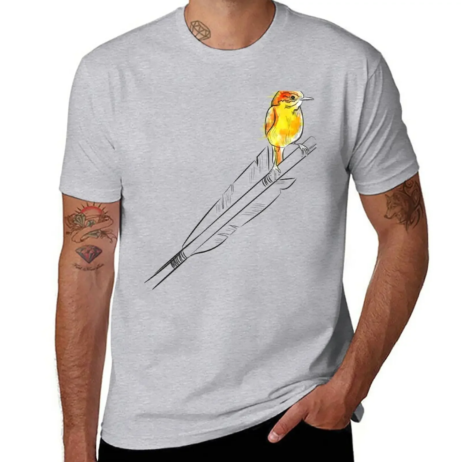 New ARROW BIRD (Archery by BOWTIQUE) T-Shirt graphics t shirt vintage clothes T-shirt men