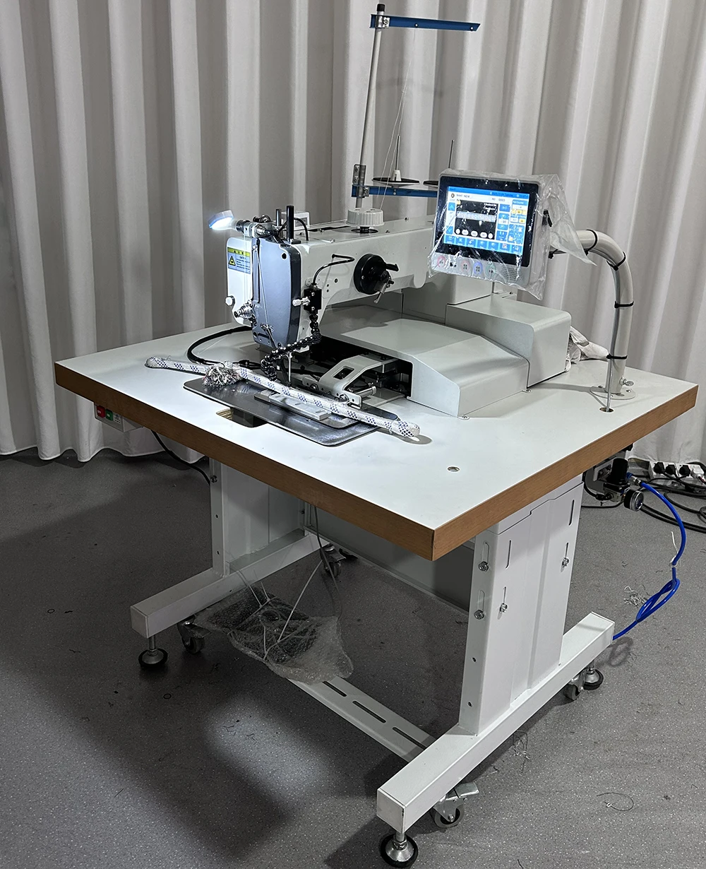 Automatic Industrial Heavy Duty Programmable Lock Stitch Single Needle Rope Sewing Machine For Dog Leashes Double-Braided