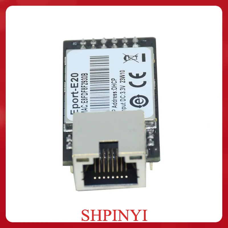 Real Eport-E20 Network Server Port  3.3v TTL Serial To Ethernet Embedded Module IOT Device Support DHCP TCP IP Telnet Modbus TCP