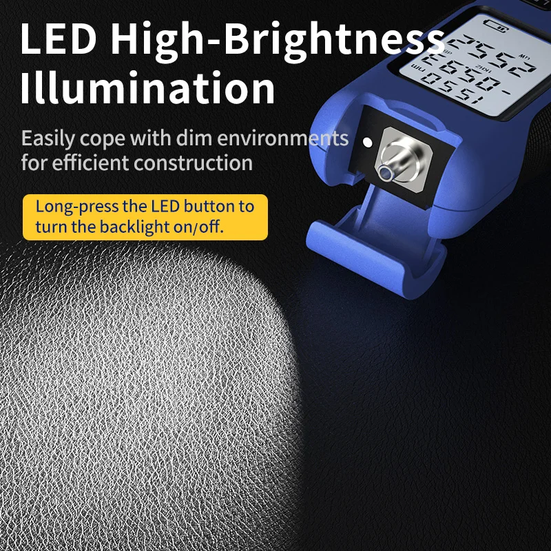 W2S Handheld Stabilized Light Source Optical Power Emission 1310/1550nm Fiber Optic Line Attenuation Error Detection Tool