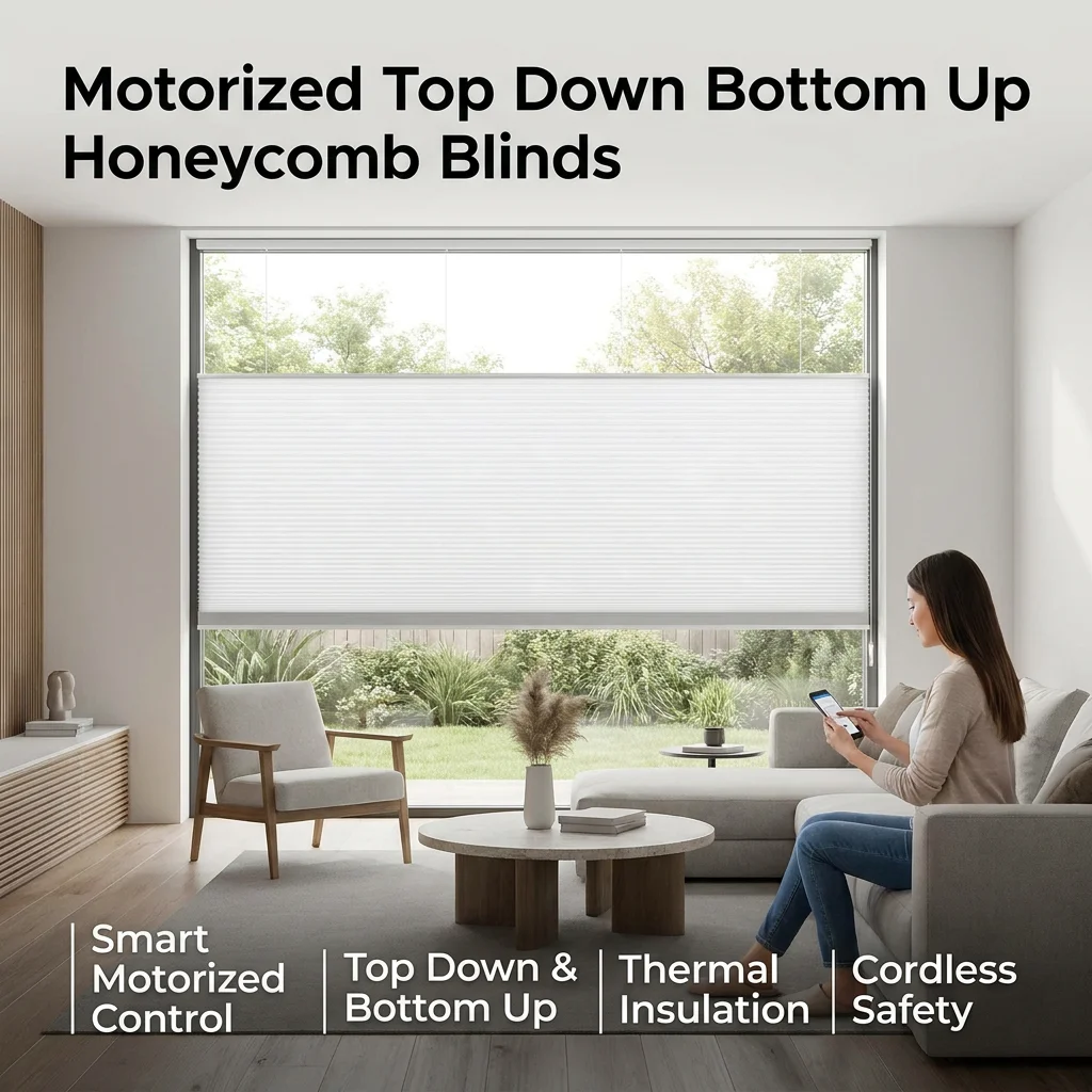

Factory Direct Sale 100% Blackout And Light Filtering Keep Warm Fabric Manual Cordless Cellular Honeycomb Blinds For Bedroom