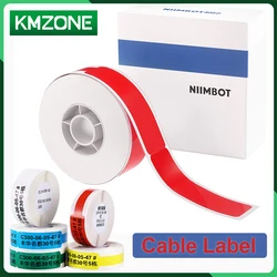 NIIMBOT D110 D101 D11 Cable Label Maker Tape Self-Adhesive Sticker Paper Outdoor Waterproof 1 Roll of 65 Pcs Wire Cord Labels