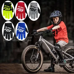 Almst Fox Mountain Bike Gloves for Children Ages 6-12 Full Finger Safety Protection Motocross Racing Gloves Kids Moto Guantes