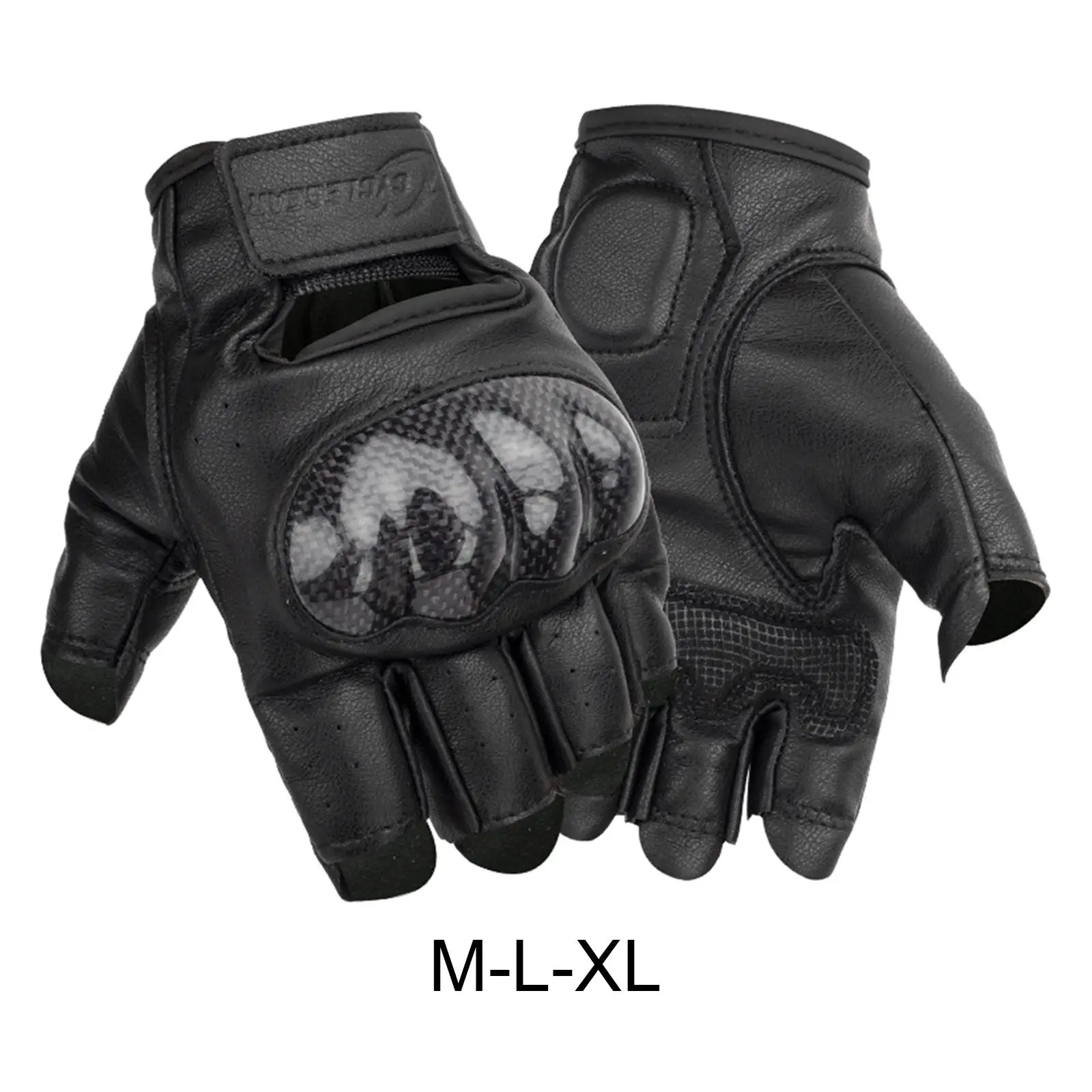 

Motorcycle Gloves Half Finger Fingerless for Cycling Workout Motorbike