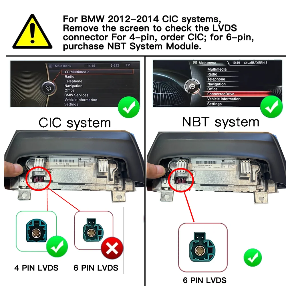 Draadloze CarPlay Android Auto voor BMW NBT CIC-systeem 1 2 3 4 5 6 7 Serie X1 X3 X4 X5 X6 MINI E60 E84 E70 F26 F25 F10 F11F20 F21