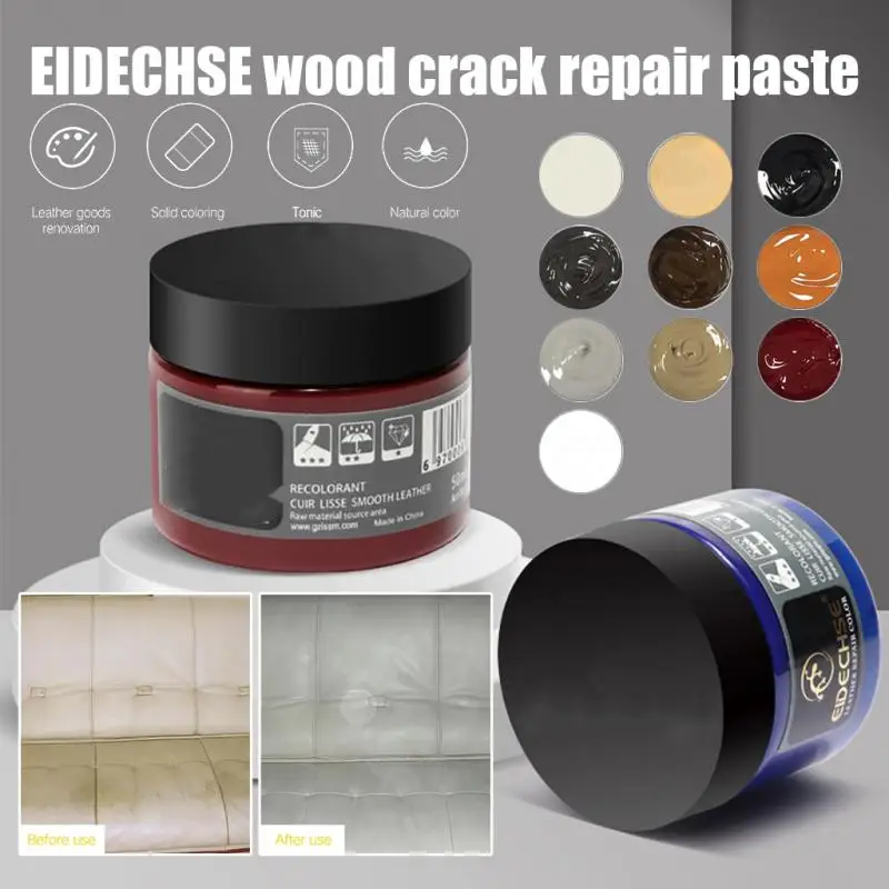 EIDECHSE Leather Renewal Repair Cream for Automotive Leather Seats and Furniture