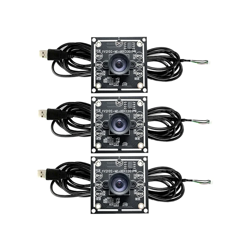 B-M 3PCS 100 Degree Camera Module 1MP OV9732 1280x720 USB Free Driver Manual Focus, with 2 Meter Cable for WinXP/7/8/10