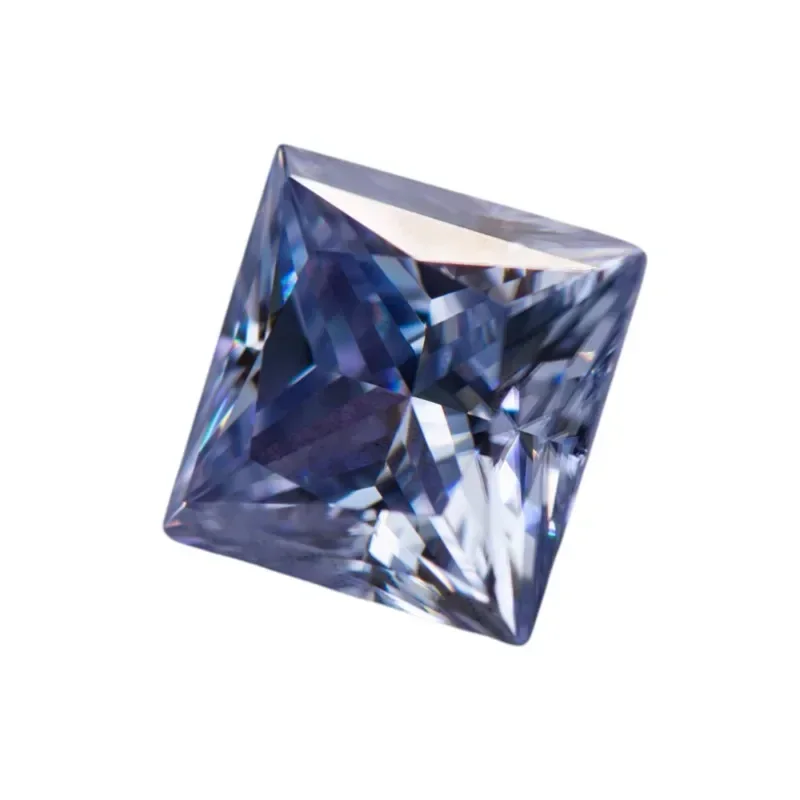 

L-Оптовая продажа, муассанит, камень принцессы, лавандовый цвет, подвески, драгоценный камень, усовершенствованные ювелирные изделия, кольца, серьги, изготовление оптом с C