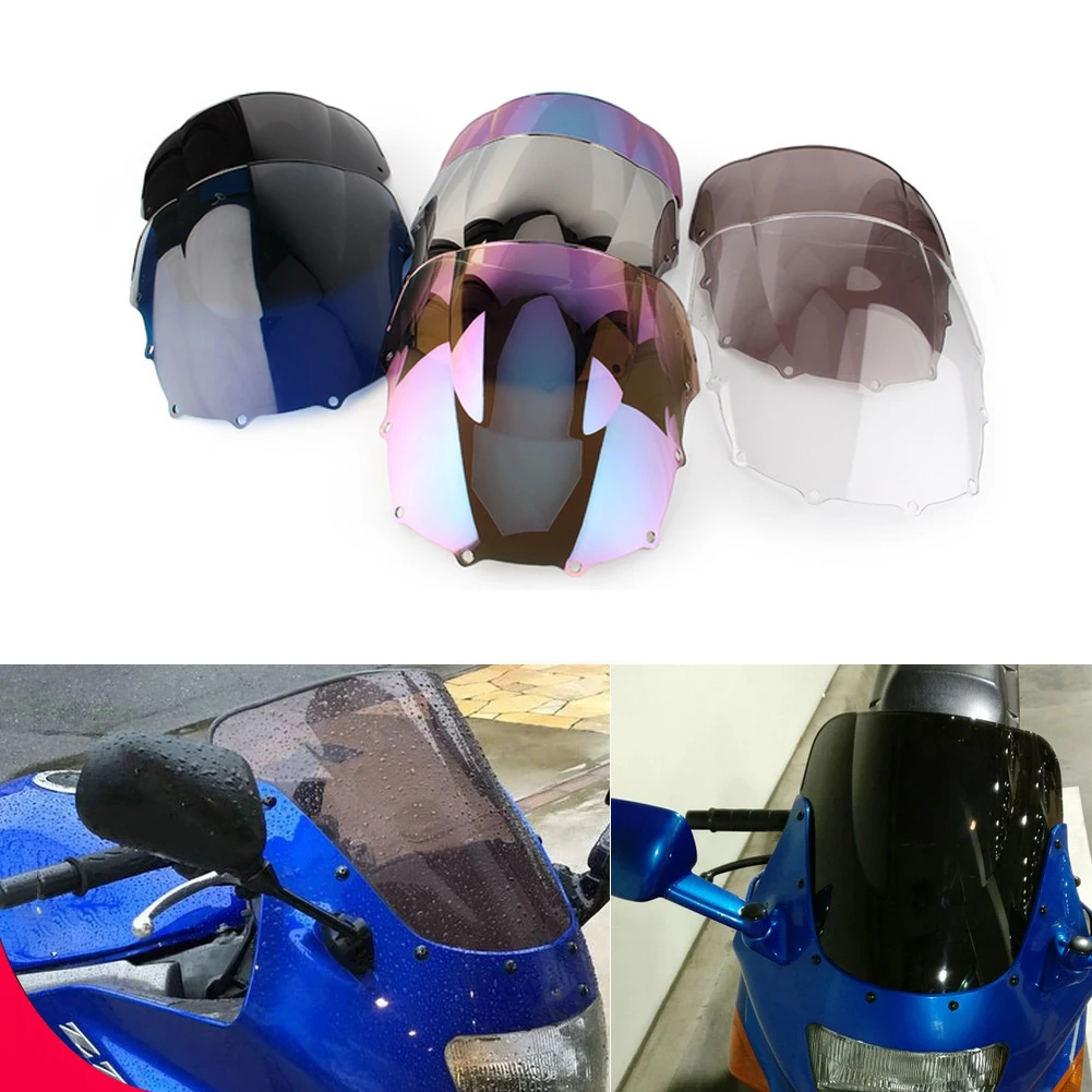 Motorcycle Windscreen Covers Screen Motorbikes Deflector Windshield For Kawasaki ZZR400 ZZR600 ZZR 400 ZZR 600 1993-2007 2006