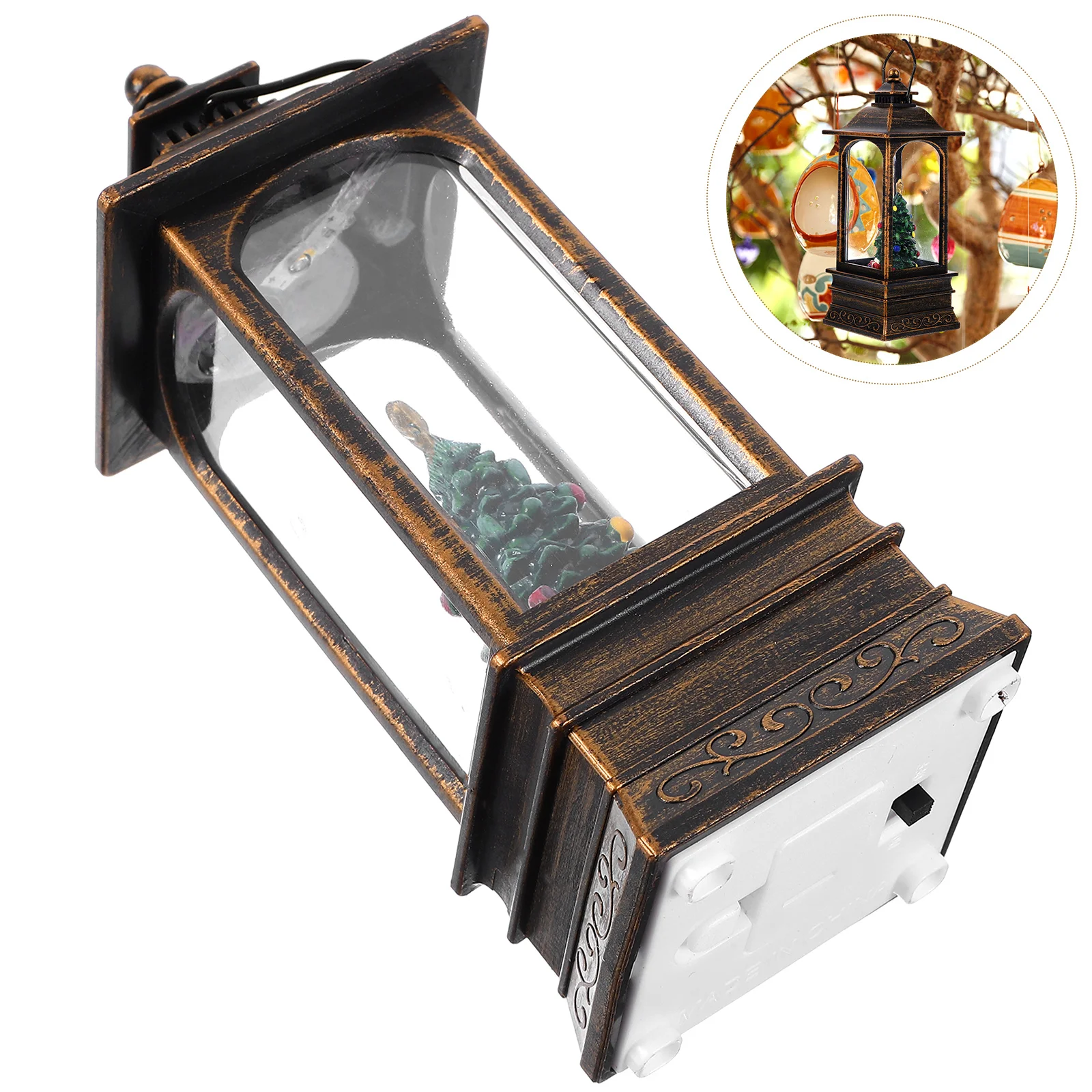 

Festive Christmas Decoration Xmas Party Ornament Lovely Desktop Lamp Luminous Xmas Light Portable Decorative Lantern