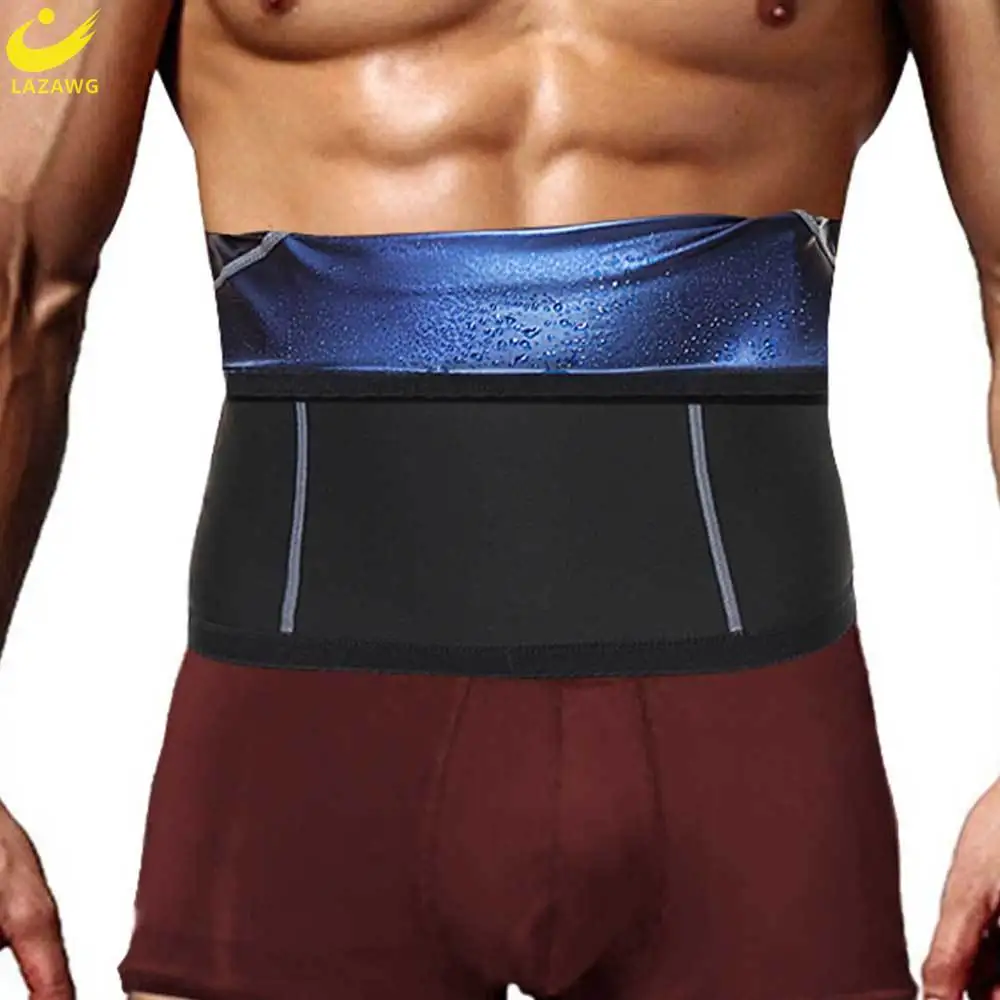 

LAZAWG Men Waist Trainer Belt for Slimming Girdle Strap Weight Loss Belly Band Corset Waist Cincher Body Shaper Sport Wrap