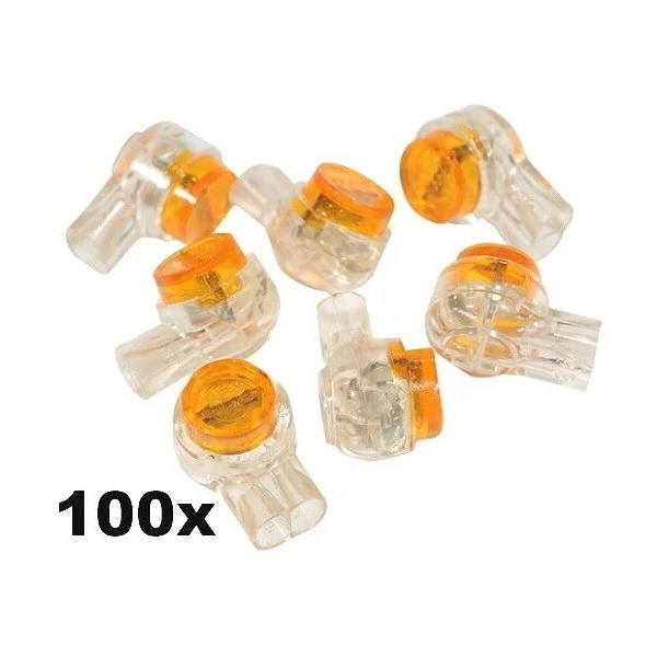 100pcs UY2 Twin Blade 2 Wire Scotchlok Scotch Lock Gel Fill Splice Crimp Connector