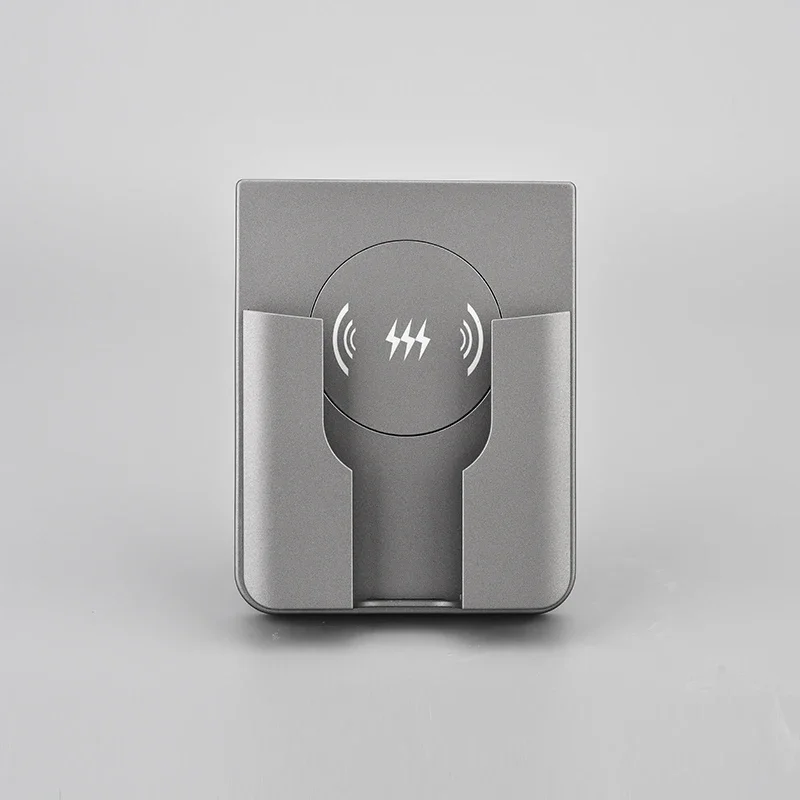 

Универсальное беспроводное зарядное устройство QI для скрытого монтажа, подставка для быстрой зарядки 15 Вт для телефонов, 110–220 В переменного тока