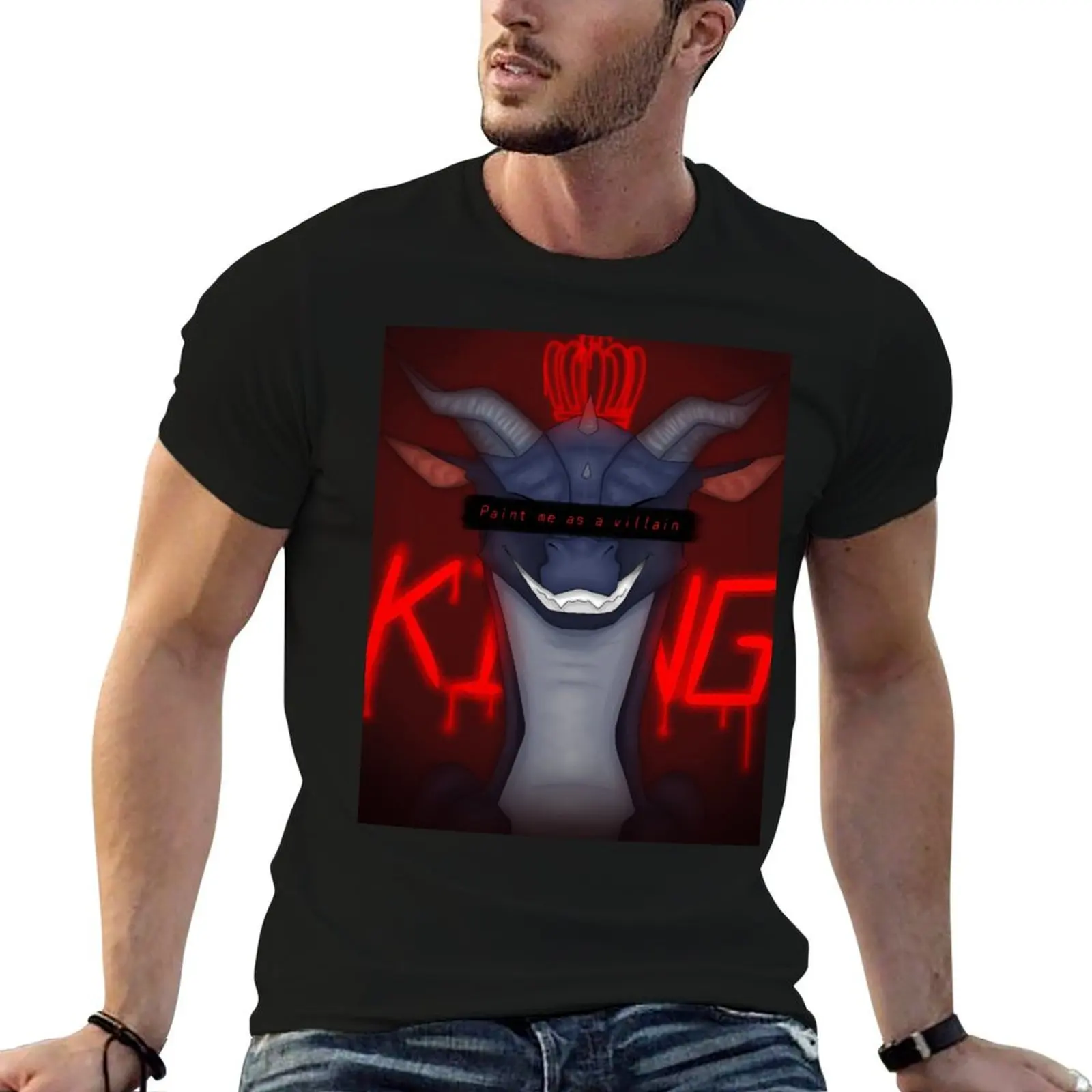 

Paint me as a villain | Darkstalker Wings of Fire T-Shirt t shirts for man graphic tees anime tshirt T-Shirt