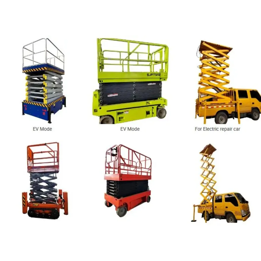 Easily moved spacious working platforms working efficiency hydraulic lift platform ladder lifting platform