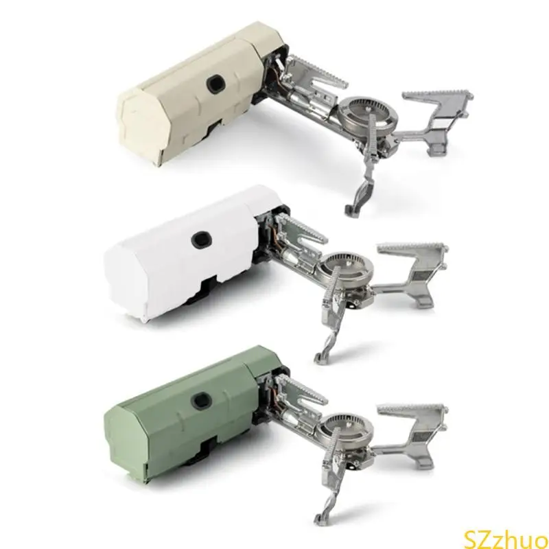 

Outdoor Foldable Cassette Stove Lightweight Folding Camping Stove Mini Portable Wind-proof Gas Stove Picnics Cooker