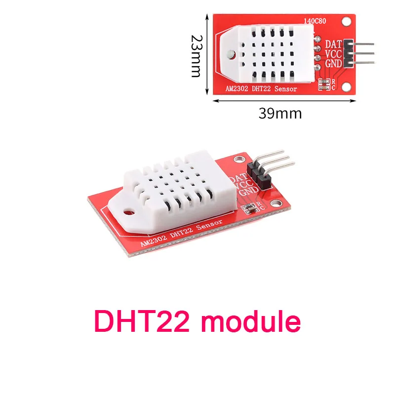 DHT22 AM2302 DHT11/DHT12 AM2320 Digital Temperature Humidity Sensor Module Board For Arduino Ultra-low Power High Precision 4pin