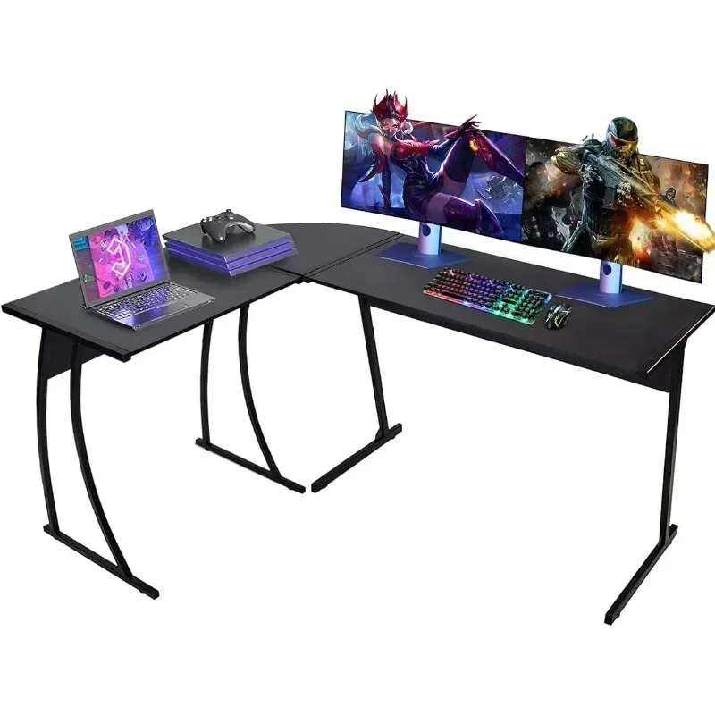 

Colegence L Shaped Gaming 58'' Computer Corner Desk for Home Office,Reversible Lshaped for PC Desk