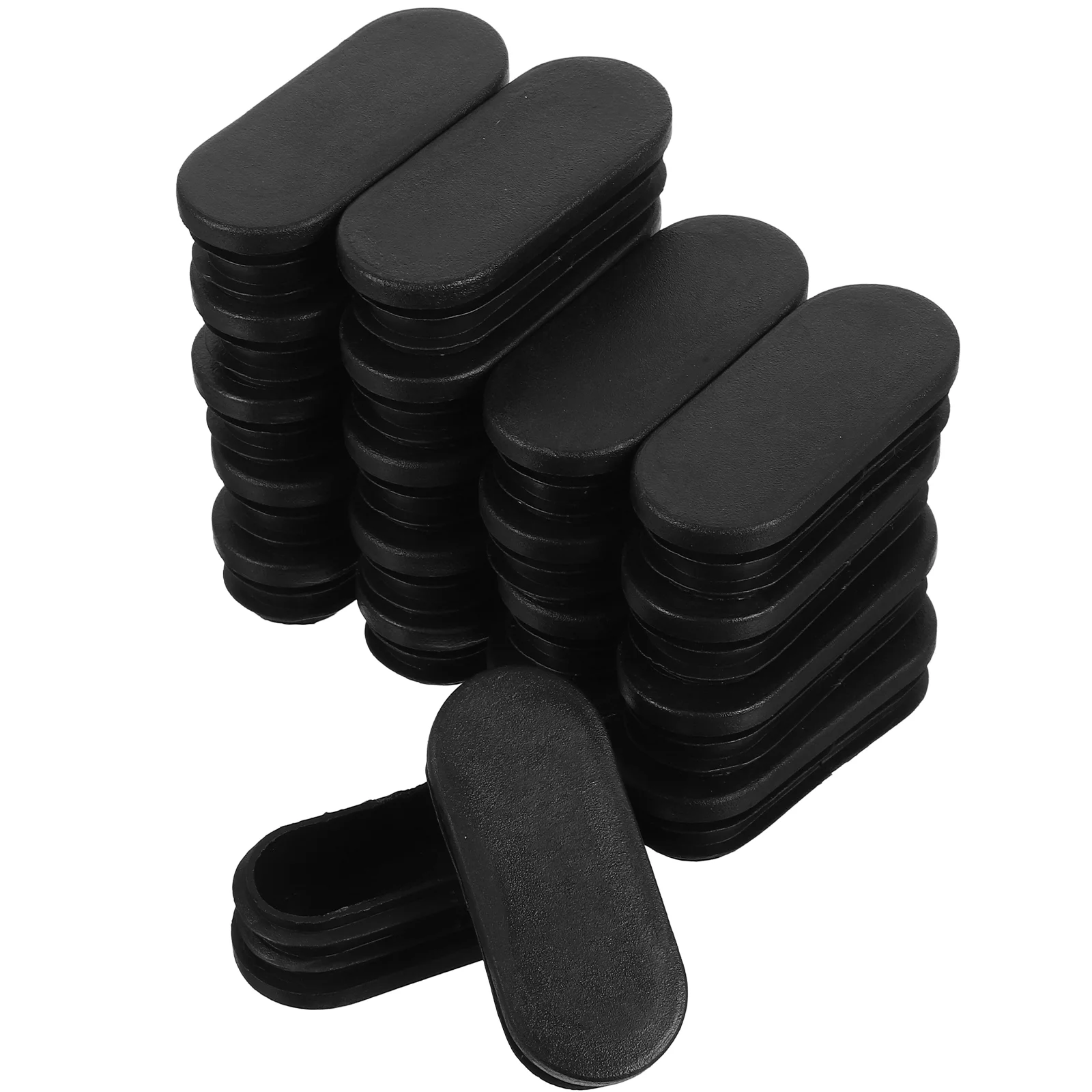 

20 Pcs Oval Plastic Sleeve Patio Chair Replacement Parts Table Leg Cover End Cap Plug