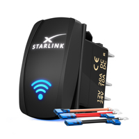 DaierTek Starlink Rocker Switch SPST 5 Pin Starlink Dish Toggle On/Off Waterproof Marine Rocker Switch 12V 24V With Wires