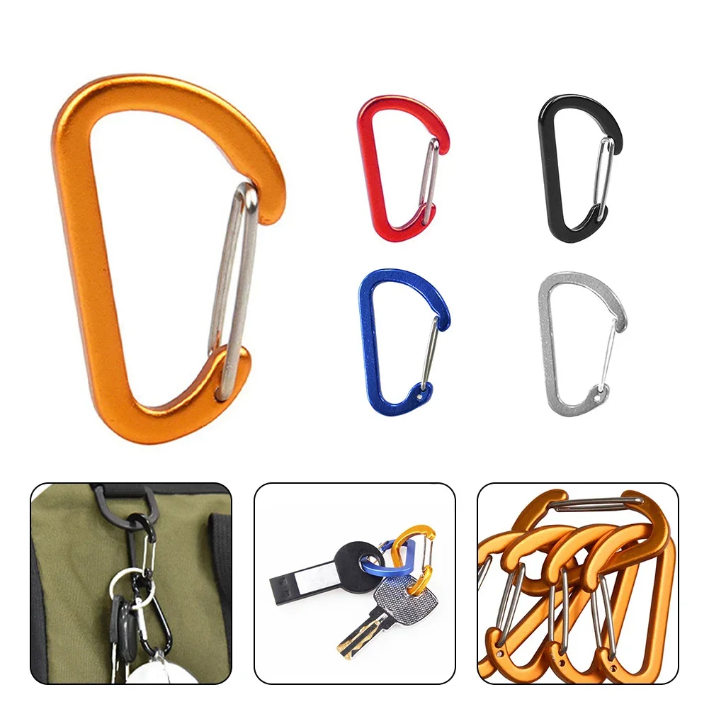 

Spring Hook Clip Carabiner Keychain Outdoor Climbing Stainless 40x25x4mm Aluminum Alloy High Performance Hot Sale