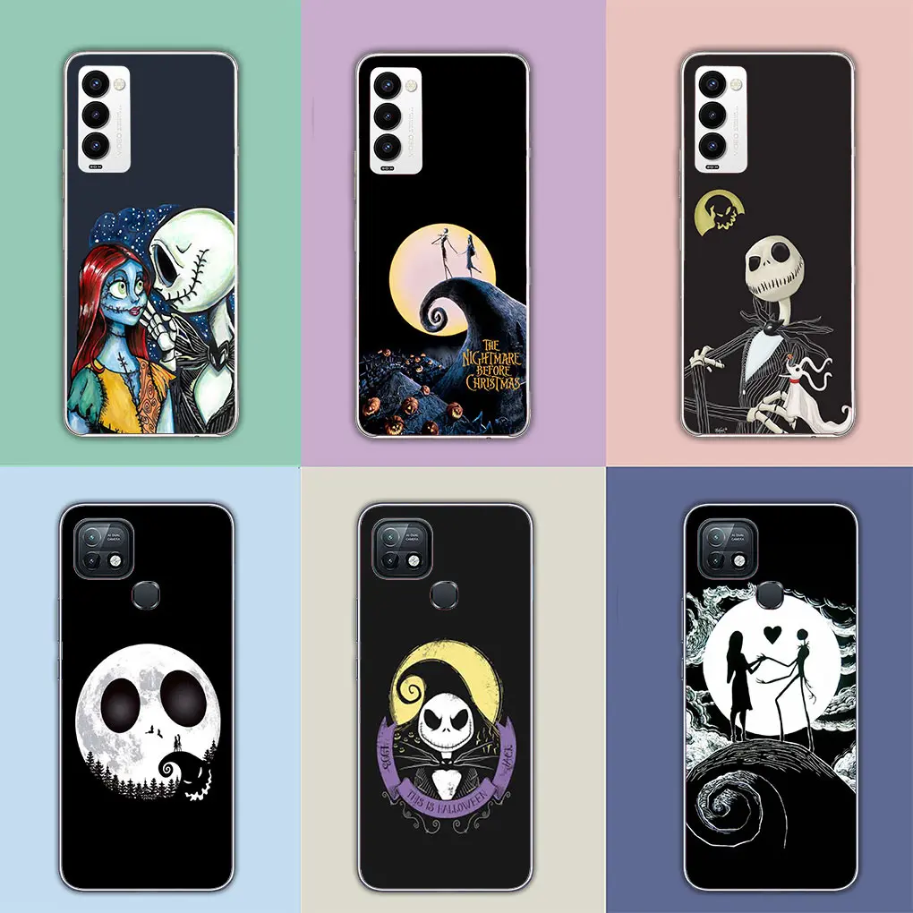 Halloweens Jack Skellington Sally Phone Cover for Motorola Moto Edge 40 Pro 30 neo 20 Fusion Ultra G200 E22 E40 E30 E22I Case