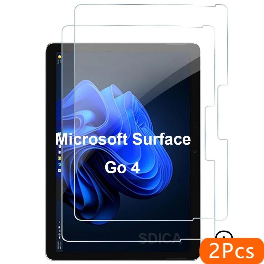 

2PCS For Microsoft Surface Go 4 10.5 Inch Tempered Glass Screen Protector 2023 Tablet Bubble Free Scratch Proof HD Clear Film