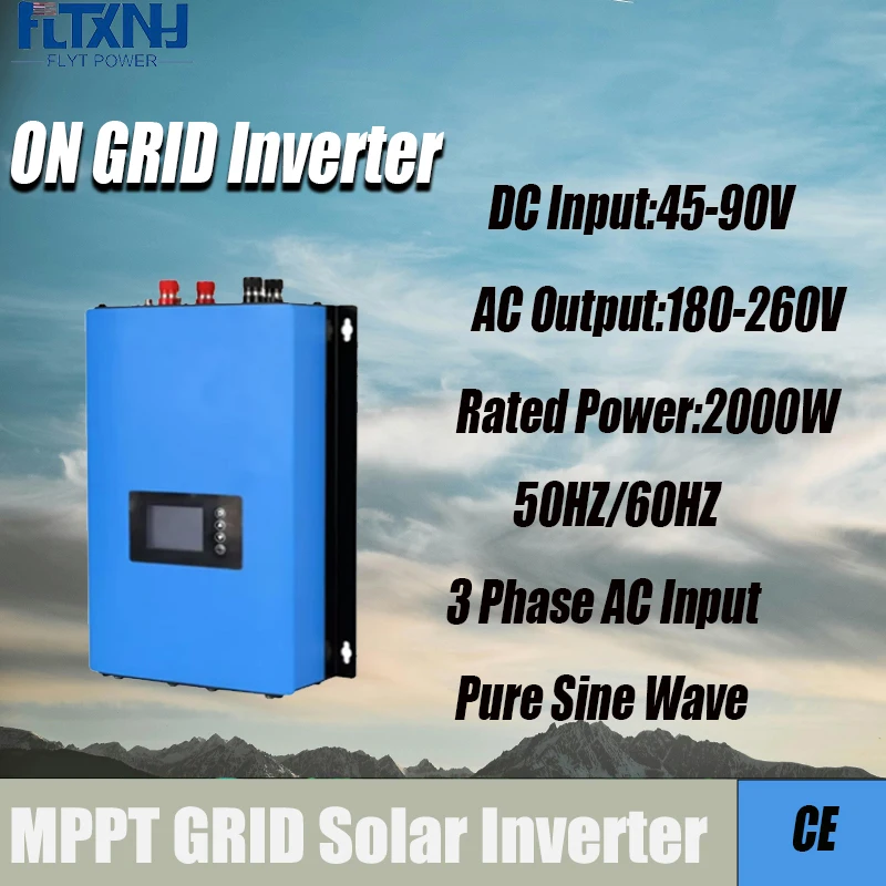 1000W MPPT Wind Turbine Generator On Grid Tie Inverter With Limiter Sensor Windmill Converter With Dump Load For Wind Power