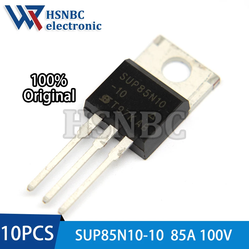 

10PCS SUP85N10-10 85N10 SUP85N10-10-GE3 TO-220 85A 100V N-channel Power MOSFET Transistor 100% New Original