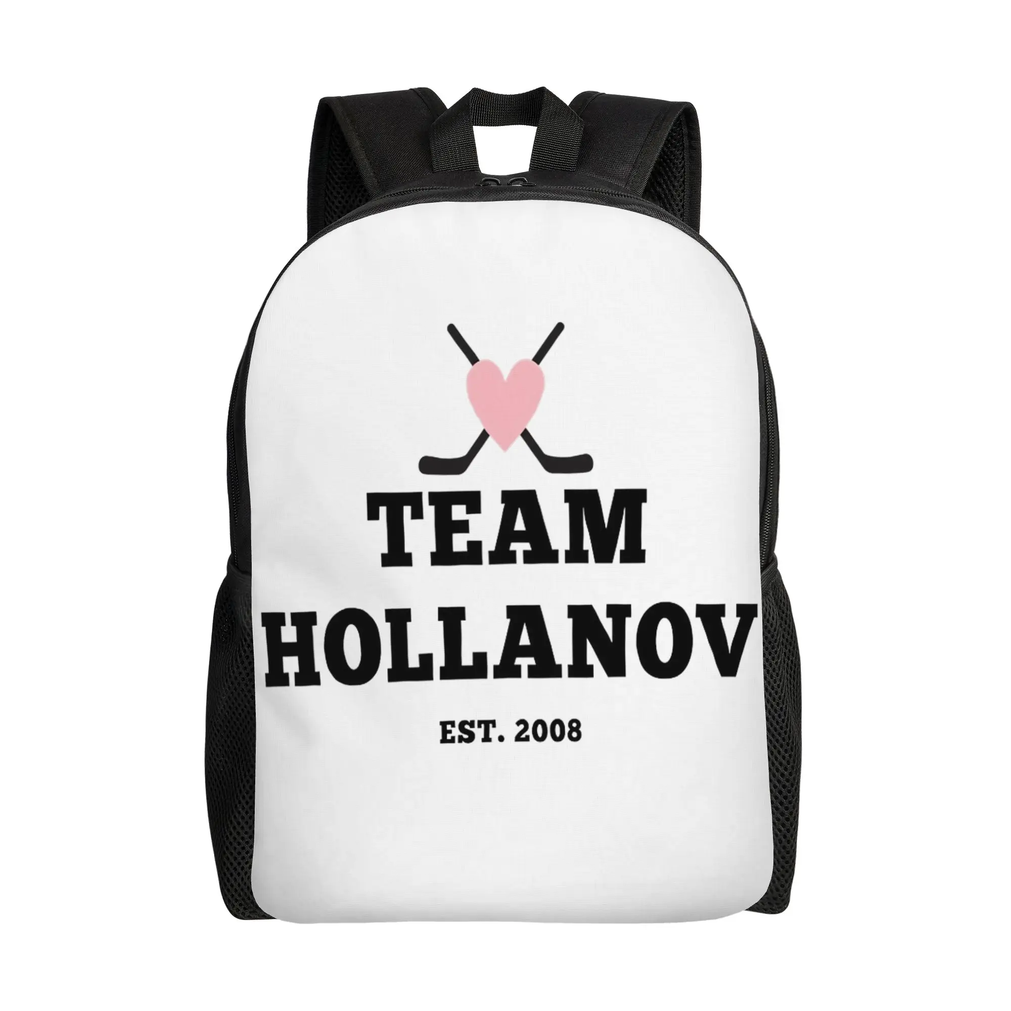 

Heated Rivalry Team Hollanov Backpack for Men Women Teenage Student Hiking Travel Daypack Laptop Computer Shoulder Bag Durable