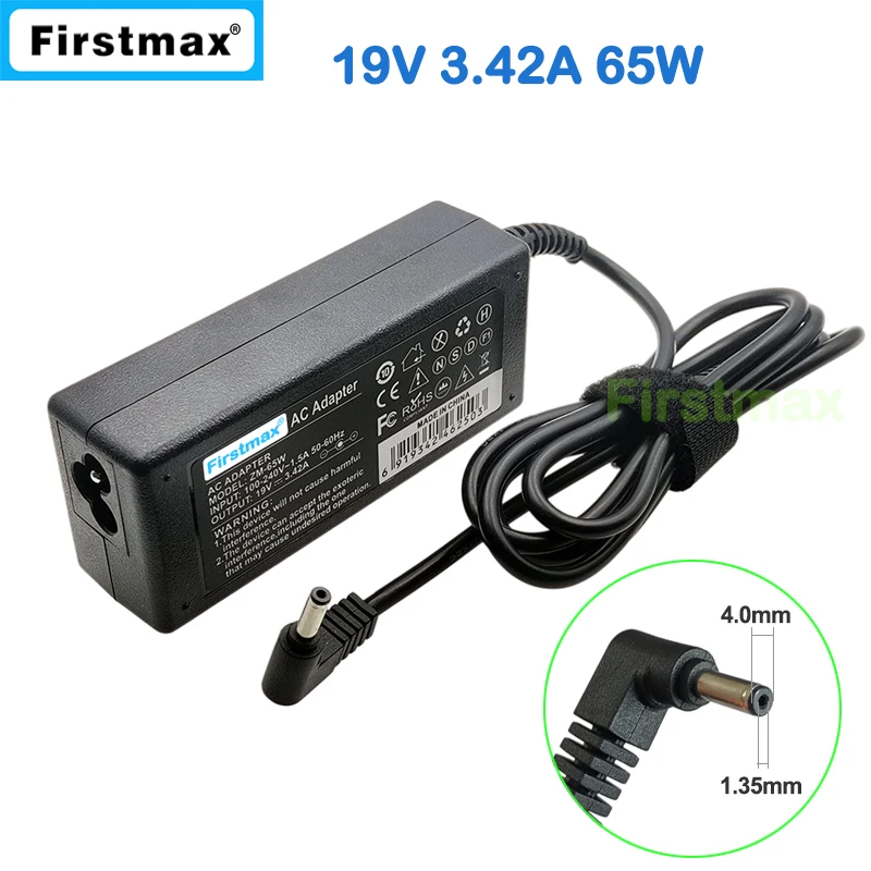 19V 3.42A ac adapter laptop charger for Asus X507UB K556U R540UP R301UJ K456UQ K456UR K456UV K510UN K510UR K556UV L402BP EU Plug