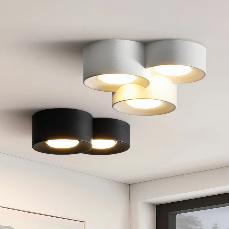 Spotlight Resin Ceiling Lights Hallway Aisle Home Decoration Nordic LED Ceiling Lamps Cylinder For Bedroom Cafe Kitchen Corridor