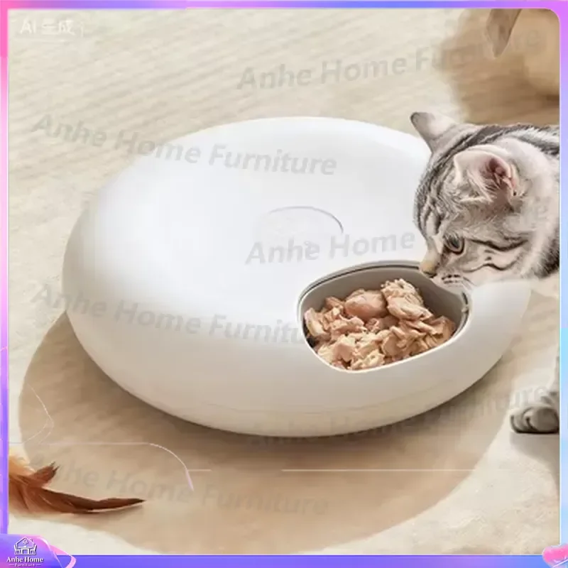 Smart LED Screen Automatic Pet Feeder with Timer 6 Meals Programmable Food Dispenser for Dogs and Cats Eco Friendly Quiet