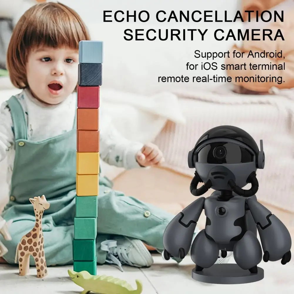 

Space Robot Camera Surveillance Camera with Long Battery Life Home Security Camera with Ai Tracking Color Night Motion for Baby