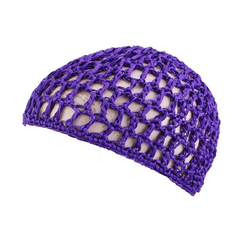 Neues Damen-Mesh-Haarnetz, schwarze Perückenkappen, handgefertigte Häkelkappe, verstellbarer Riemen, Haarnetz zum Schlafen, Turban, Hut, Chemo-Hüte – Detail 20
