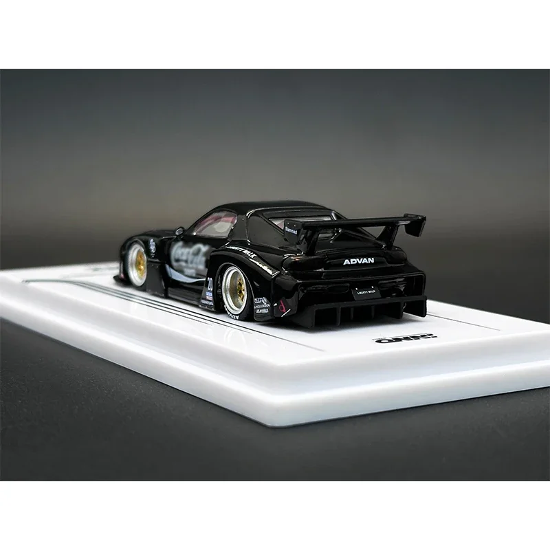 INNO 在庫 1:64 LBWK RX7 FD3S スーパーシルエットブラックゼロダイキャストジオラマカーモデルコレクションミニチュアおもちゃ