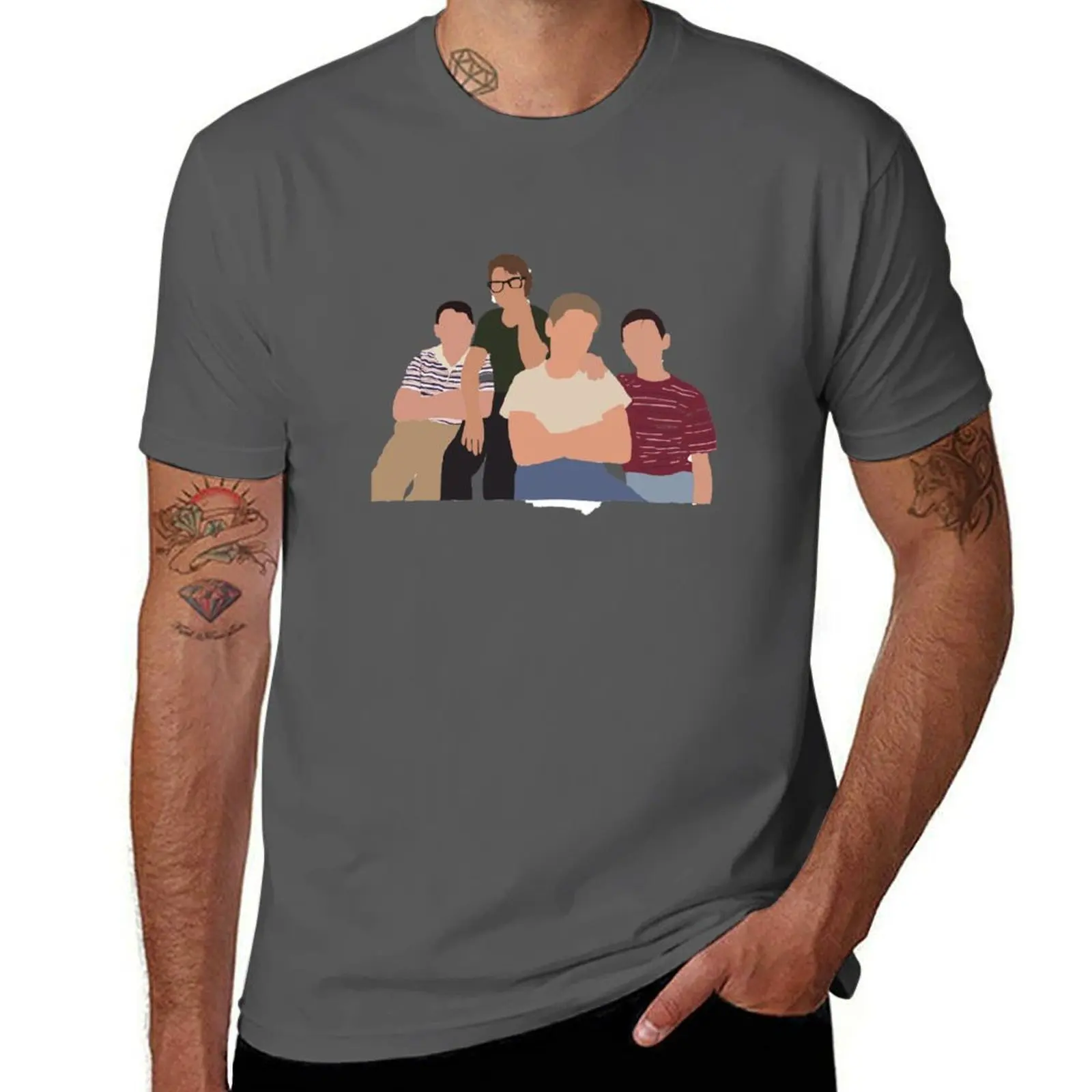 

by me stand boys T-Shirt Classic Graphic Short Sleeve Top