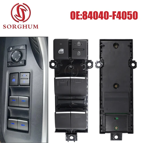 SORGHUM nuevo interruptor de Control de elevador de ventana eléctrico 84040-F4050 84040F4050 para Toyota RAV4 CHR 2018 2019 2020 2021 repuesto de coche
