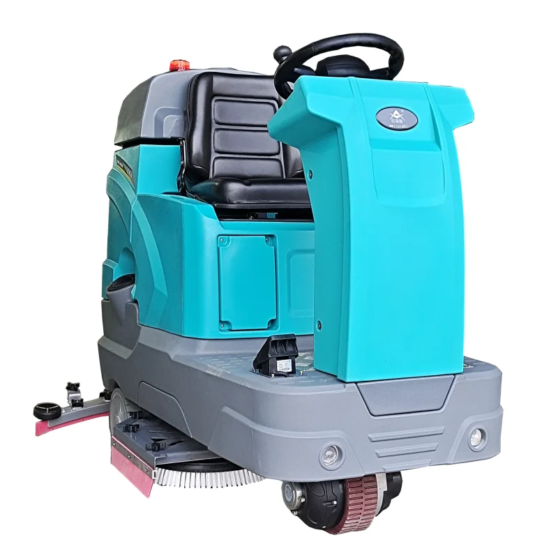 Industrial and commercial floor scrubbers