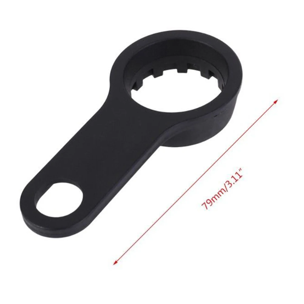 

Bike Front Fork Wrench Sturdy Tool for Removal Compatible SUNTOUR XCM Flywheel Installation Lock Ring Spanner Repair