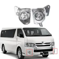 1 Pair Fog Lamp Cover Chrome Front Left Right For Toyota Hiace 2014 2015 2016 2017 2018
