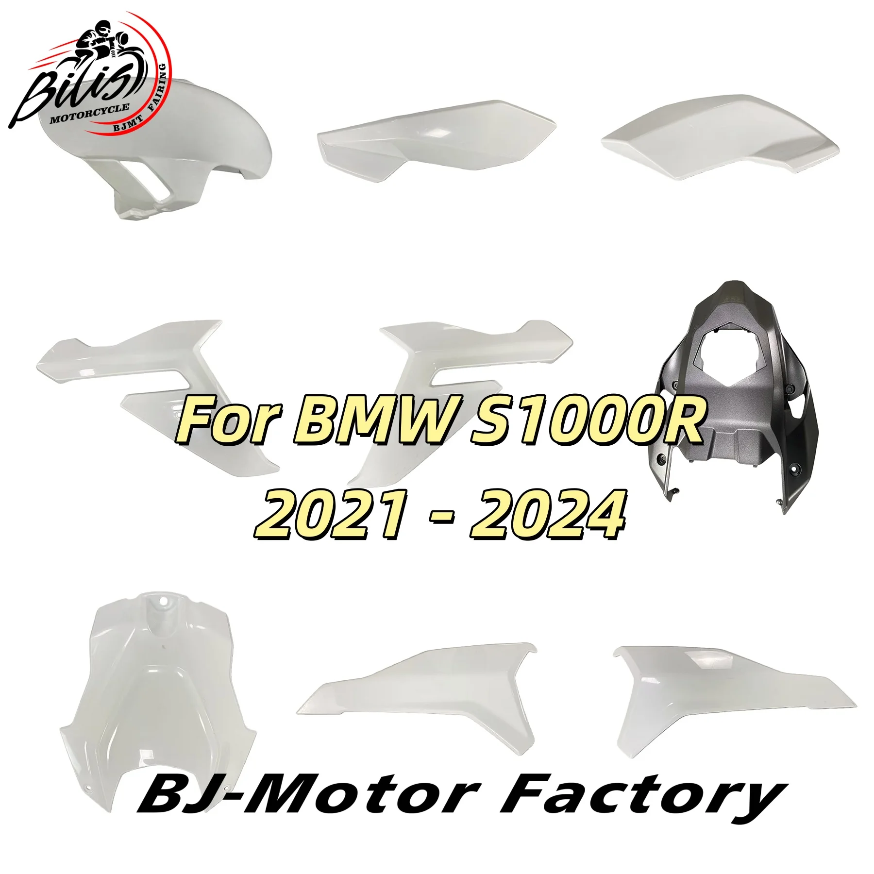 

For BMW S1000R 2021-2024 Motorcycle Fairing Cover Kits Fit on BMW S1000R M1000R Motorcycle Fairing Cover Unpainted