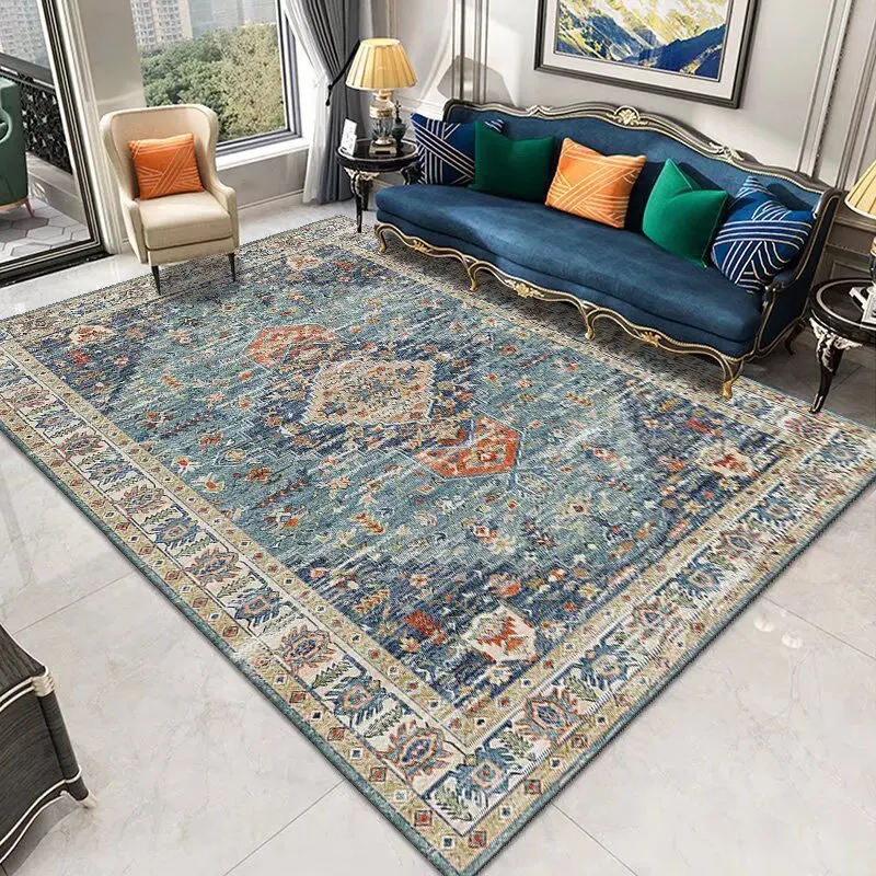 

Ковер VIKAMA в богемном стиле для спальни и гостиной, прочный, устойчивый к пятнам, нескользящий, устойчивый к падениям ковер, домашний декор