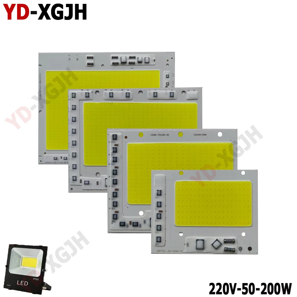LED drive-free light panel flood light repair light source is used for 50-200W projector light high brightness wick replacement