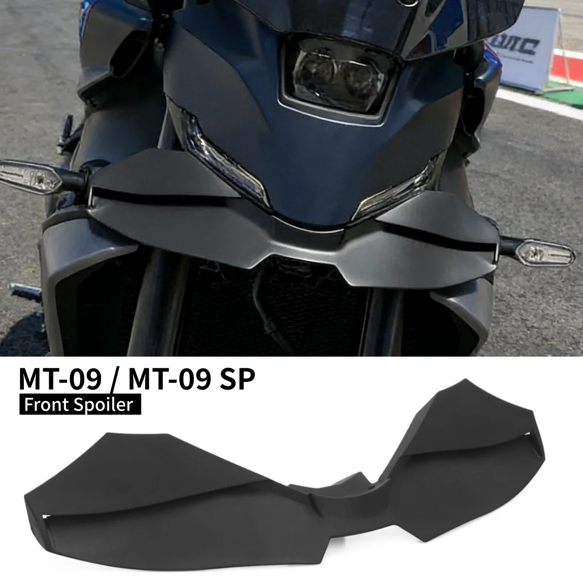 

2024 2025 For YAMAHA MT-09 SP MT 09 MT09 Black Naked Front Spoiler Winglet Aerodynamic Wing Kit Spoiler Motorcycle Accessories