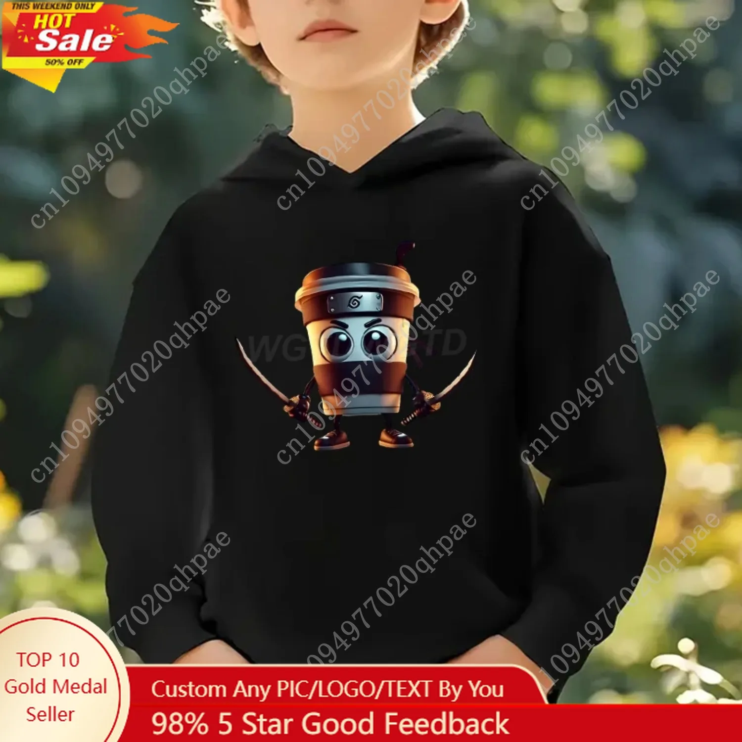 

Kids Clothes Funny Italian Brainrot Meme Y2k Hooded Shirt Cappuccino Assassino Printed Trendy Shirt Funny Brainrot Baby Hoodies