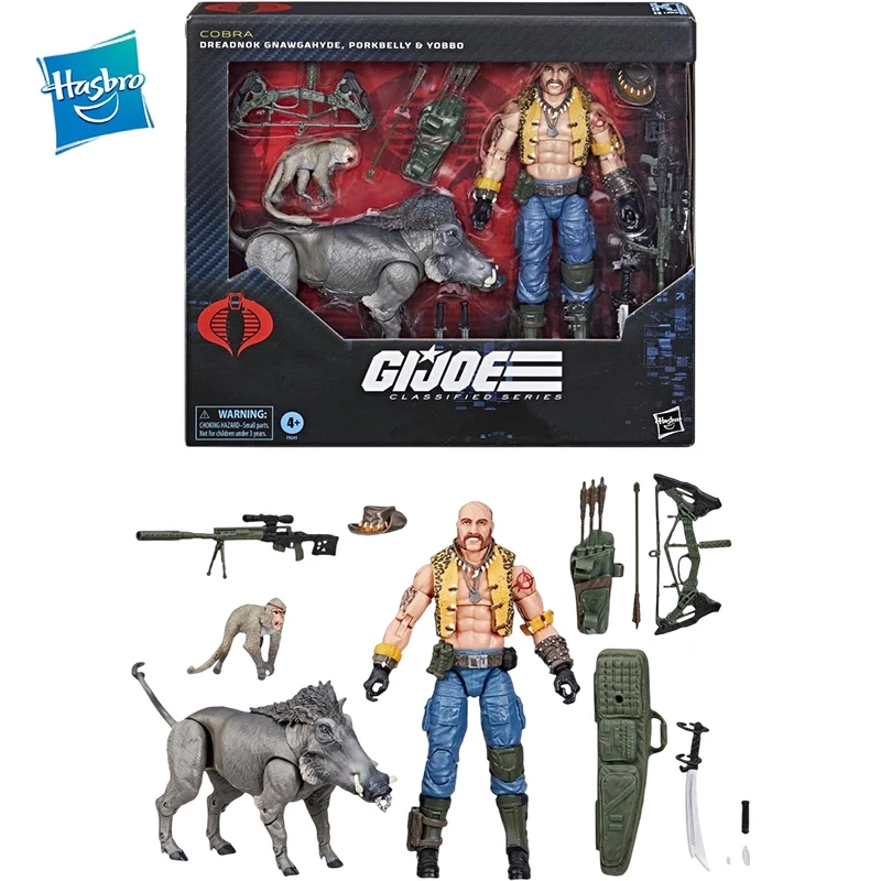 

In Stock Original Hasbro G.I. Joe Classified Series COBRA Dreadnok Gnawgahyde Porkbelly Yobbo Anime Figure Action Figure Toys