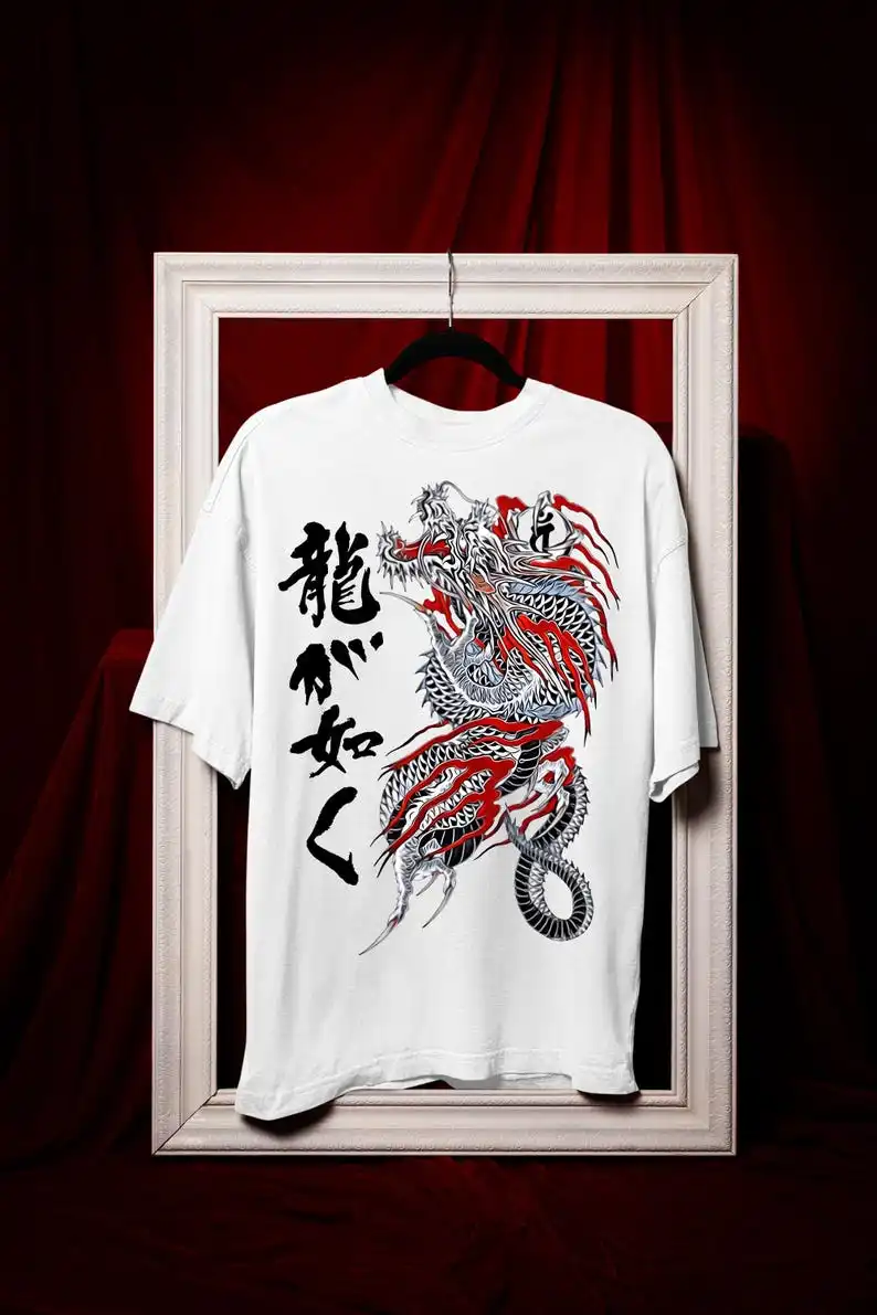Футболка унисекс Kiryu Kazuma, японская игровая футболка Dragon Yakuza